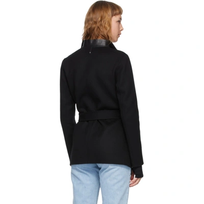 Shop Mackage Black Wool Azara Jacket