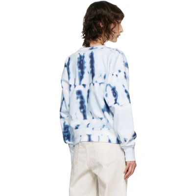 Shop Isabel Marant Étoile Blue Tie-dye Mobyli Sweatshirt In 30bu Blue