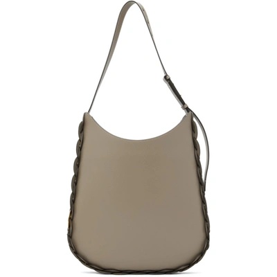 Shop Chloé Taupe Large Darryl Tote In 23w Motty G