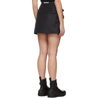 Shop Marine Serre Black Survival Cycling Miniskirt In 00 Black