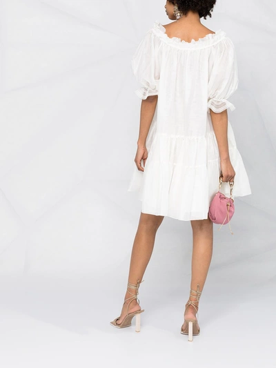 Shop Ermanno Scervino Dresses In Bianco