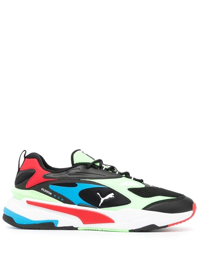 Puma Rs-fast Sneakers In Black And Neon Green | ModeSens