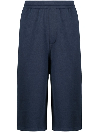 Shop Kenzo Oversized Sport 'little X' Shorts In Blue