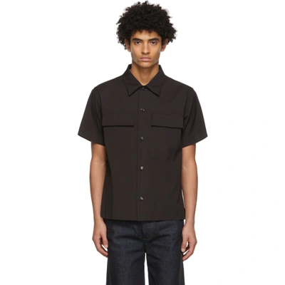 Shop Bottega Veneta Brown Poplin Shirt In 2113-fonden