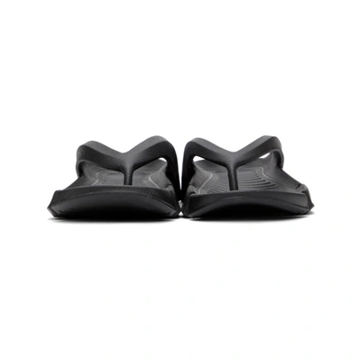 Shop Balenciaga Black Mold Thong Sandals In 1000 Black