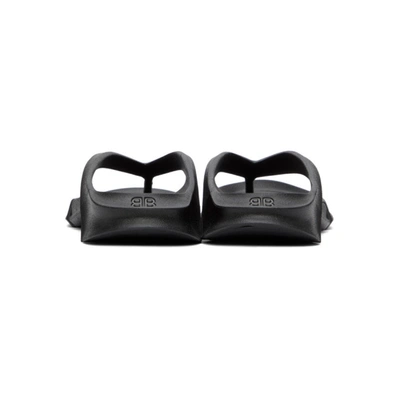 Shop Balenciaga Black Mold Thong Sandals In 1000 Black