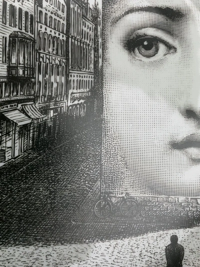 Fornasetti Tema E Variazioni Wall Plate In Black