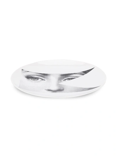 Shop Fornasetti Eye Plate In White