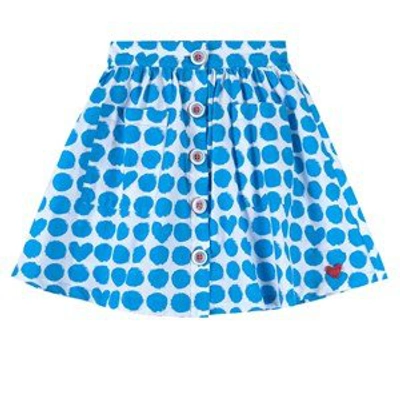 Shop Agatha Ruiz De La Prada Blue Dotted Skirt