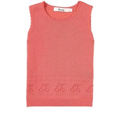 Shop Bonpoint Pink Vest In Red