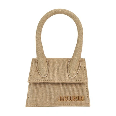 Shop Jacquemus Chiquito Bag In Dark Beige