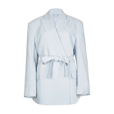 Shop Acne Studios Slim-fitted Suit Jacket In Ice Blue