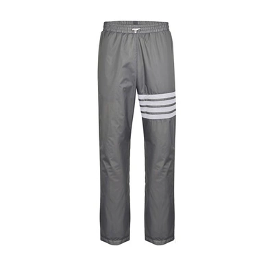 Shop Thom Browne 4-bar Jogging Pants In Silver