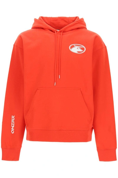 Shop Kenzo Ox Oversized Hoodie In Red