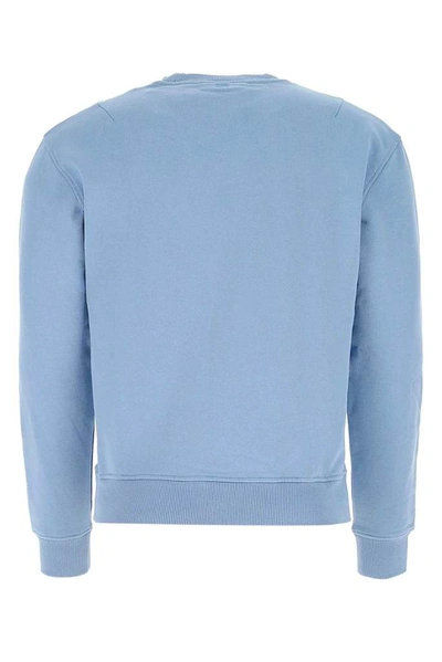 Shop Ami Alexandre Mattiussi Ami Ami De Coeur Logo Embroidered Sweatshirt In Blue