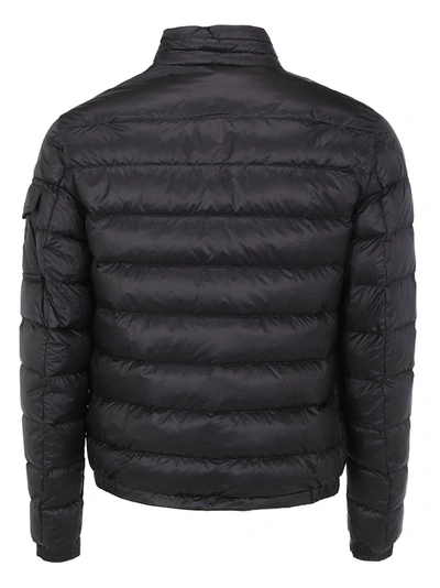 Shop Moncler Agay Zipped Padded Jacket In Black