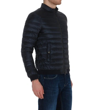 Shop Herno Padded Down Jacket In Blue