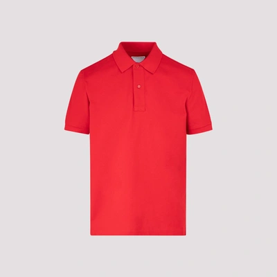 Shop Bottega Veneta Classic Polo Shirt In Red