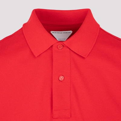Shop Bottega Veneta Classic Polo Shirt In Red