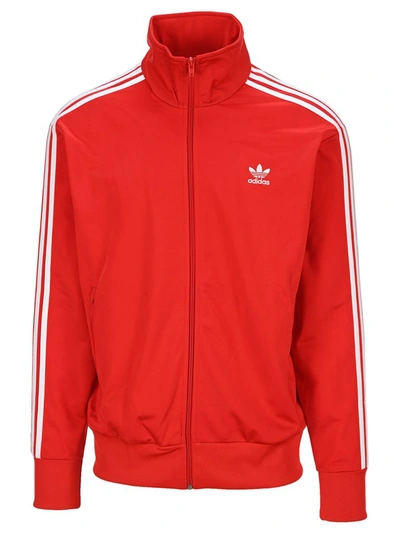 Shop Adidas Originals Firebird Track Jacket In Red