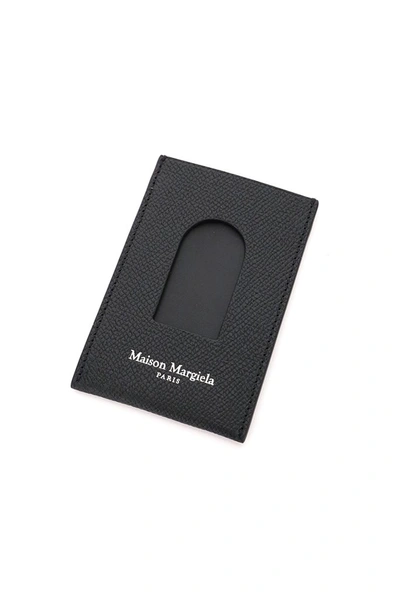 Shop Maison Margiela Logo Printed Cardholder In Black
