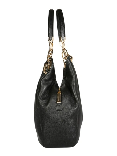 Shop Michael Michael Kors Lillie Large Shoulder Bag In Black