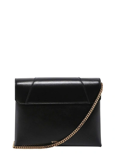 Shop Versace Virtus Clutch Bag In Black