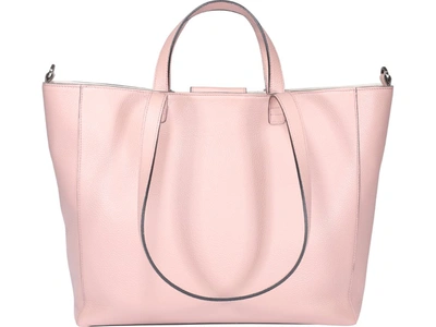 Shop Hogan Large Shopping Bag In Pink