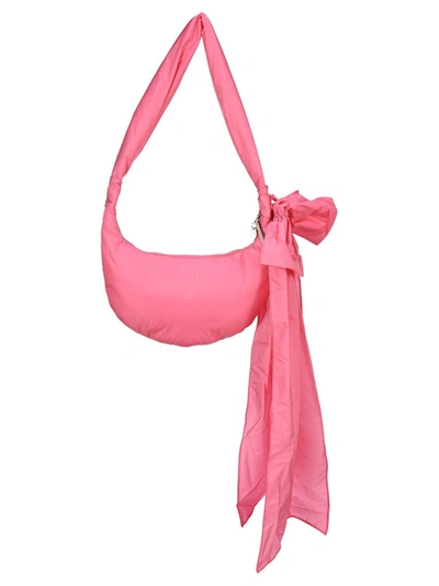 Shop Red Valentino Redvalentino Maxi Bow Shoulder Bag In Pink