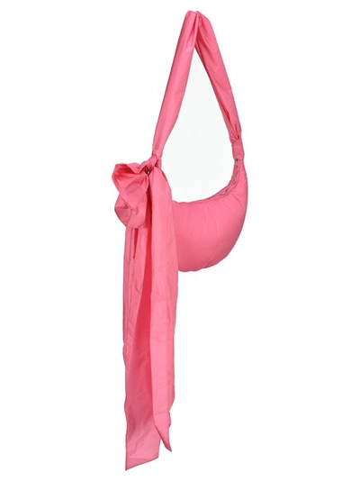 Shop Red Valentino Redvalentino Maxi Bow Shoulder Bag In Pink