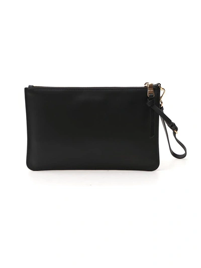 Shop Miu Miu Zipped Clutch Bag In Black