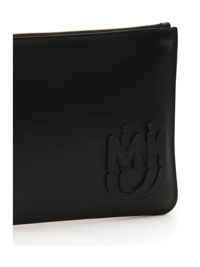 Shop Miu Miu Zipped Clutch Bag In Black