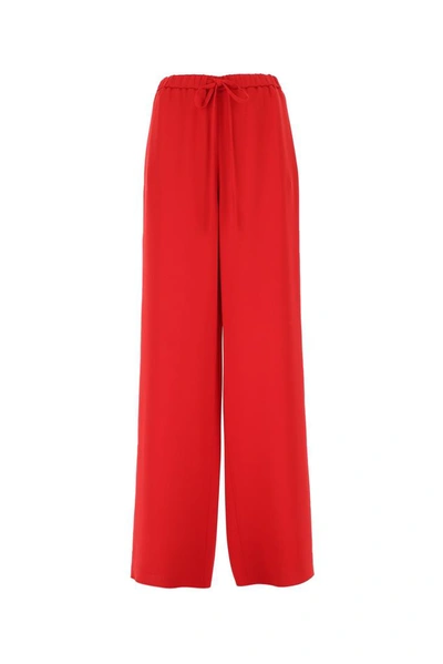 Shop Valentino Cady Couture Pants In Red