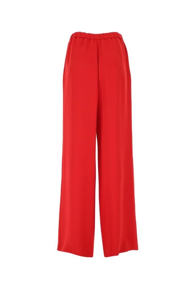 Shop Valentino Cady Couture Pants In Red