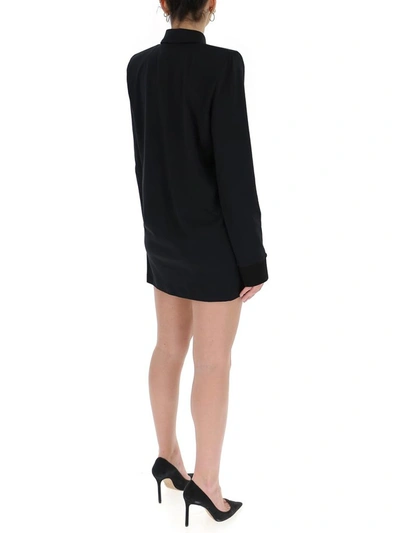 Shop Attico The  Astrid Polo Dress In Black