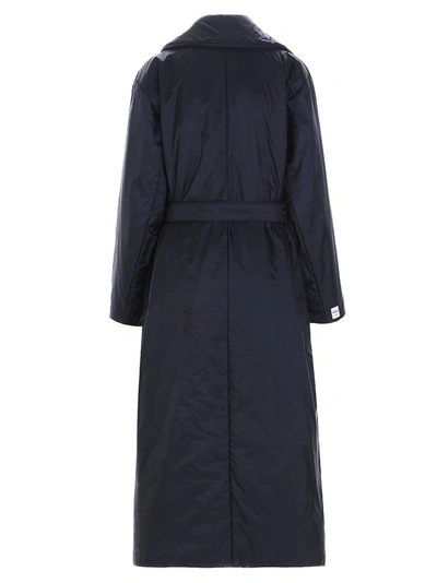 Shop Max Mara The Cube Padded Down Coat In Blue