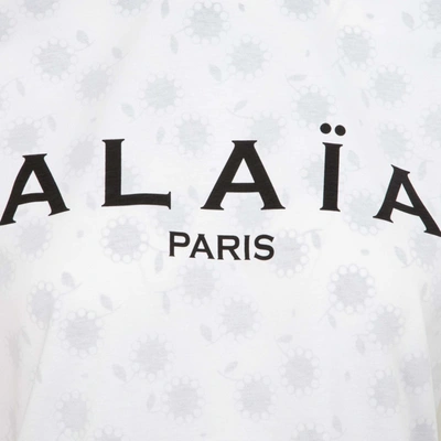 Shop Alaïa Logo Printed T In White