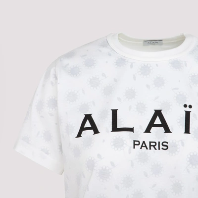 Shop Alaïa Logo Printed T In White