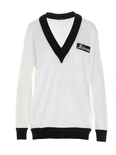 Shop Balmain V In White