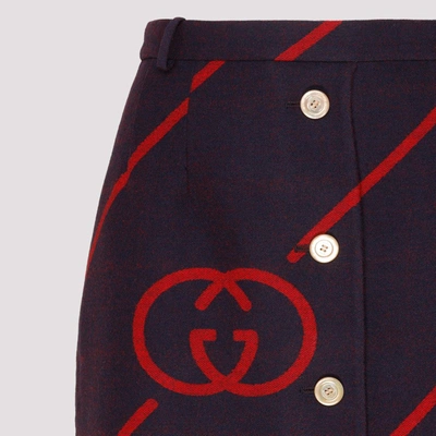 Shop Gucci Interlocking G Reversible Skirt In Multi