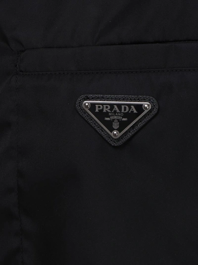 Shop Prada Gabardine Blouson Jacket In Black