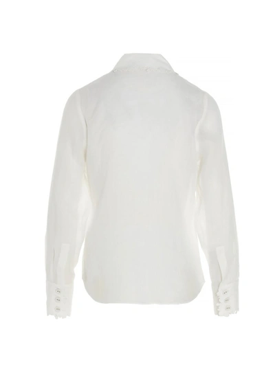 Shop Zimmermann The Lovestruck Shirt In White
