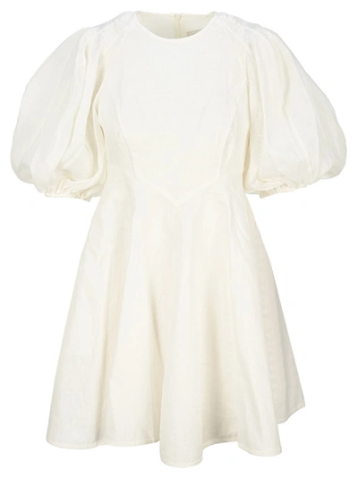 Shop Zimmermann Day Mini Dress In White