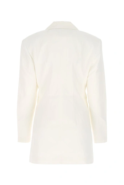 Shop Rotate Birger Christensen Rotate Double-breasted Blazer Dress In White