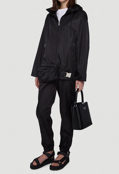 Shop Prada Gabardine Blouson Jacket In Black