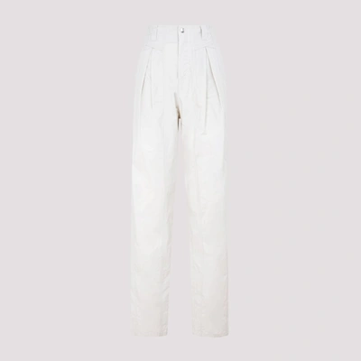 Shop Isabel Marant Kilandy High Rise Trousers In White