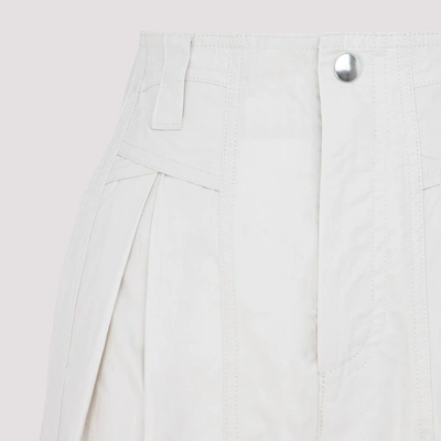 Shop Isabel Marant Kilandy High Rise Trousers In White