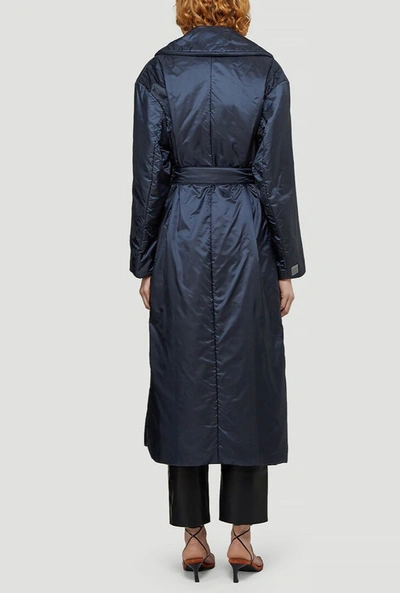 Shop Max Mara The Cube Padded Down Jacket In Blue