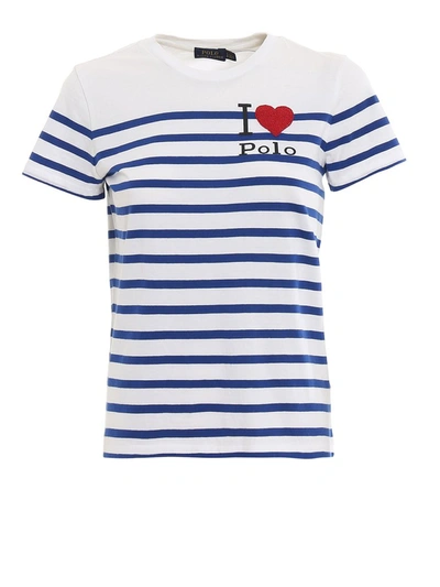 Shop Polo Ralph Lauren I Love Polo Striped T In Multi