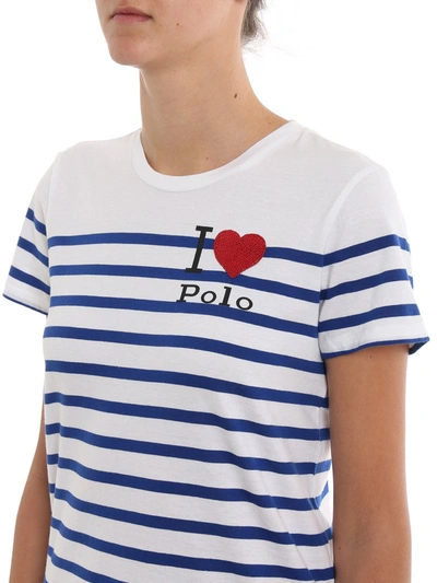 Shop Polo Ralph Lauren I Love Polo Striped T In Multi